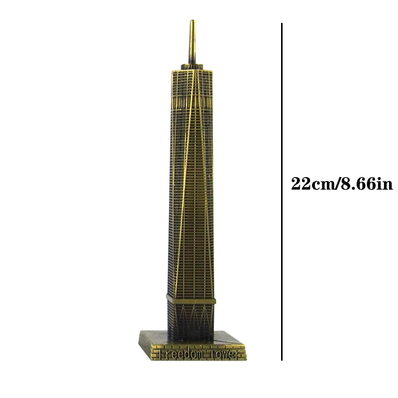 Metal Architecture Figurine World Famous Landmark Building