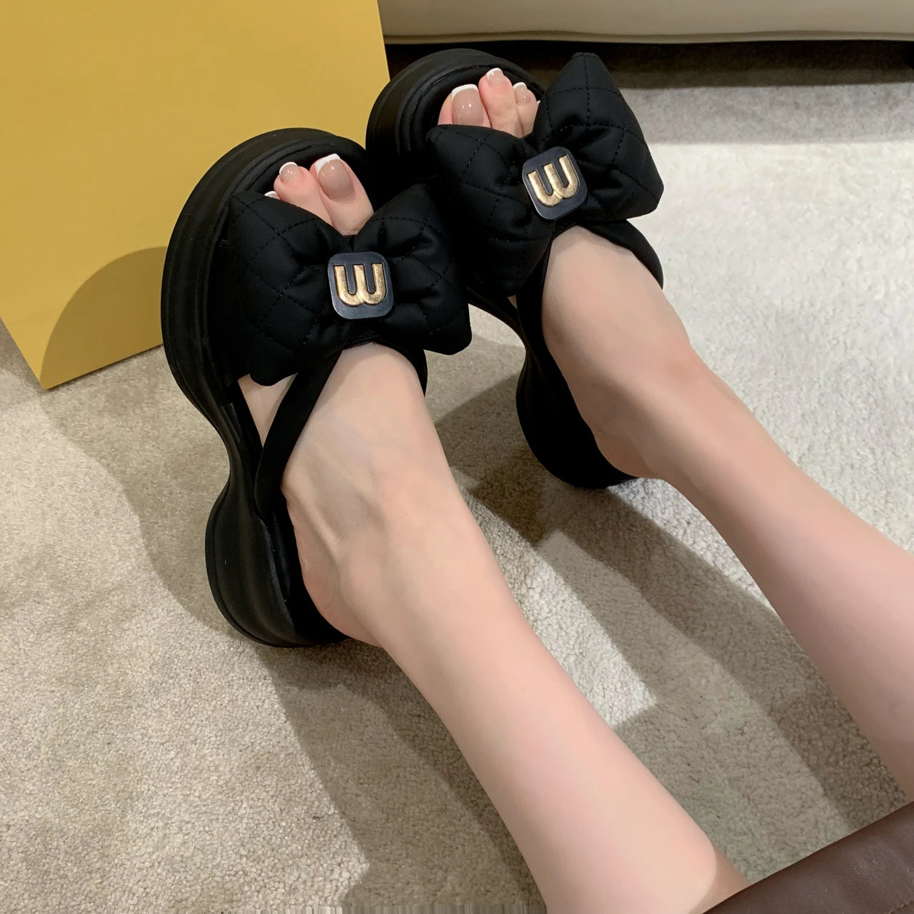 Thick Sole Outwear Slippers