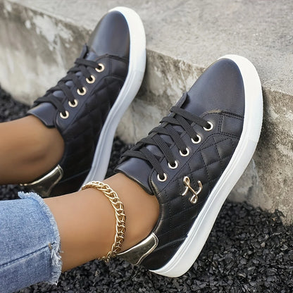 Lightweight Lace-Up Low-Top Casual Sneakers