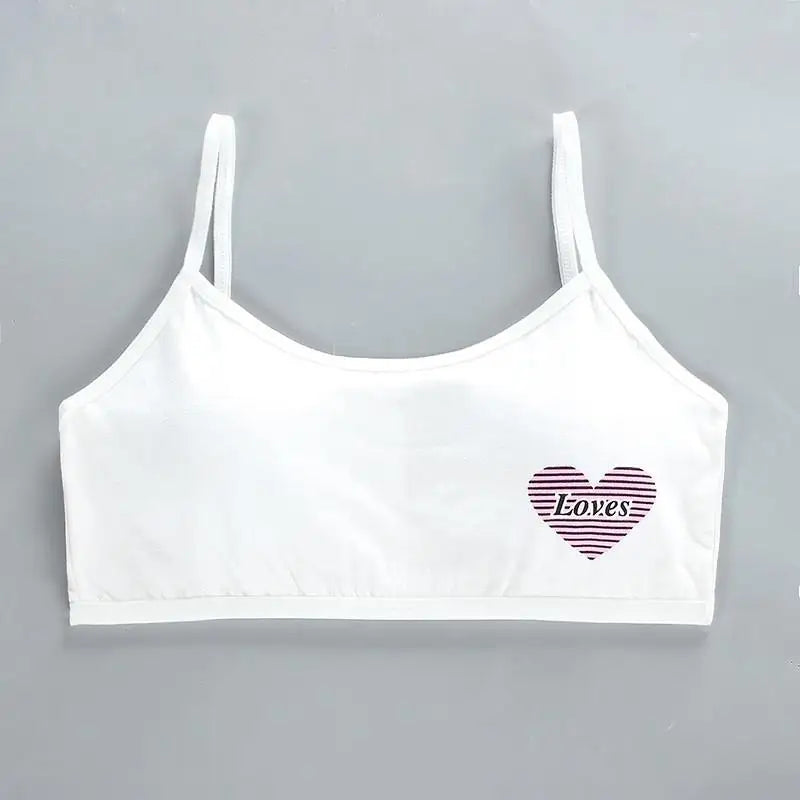 1pc Teenage Girls Tops Cotton Soft Underwear