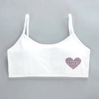 1pc Teenage Girls Tops Cotton Soft Underwear