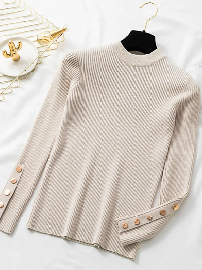 Long Sleeve O-neck Chic Sweater