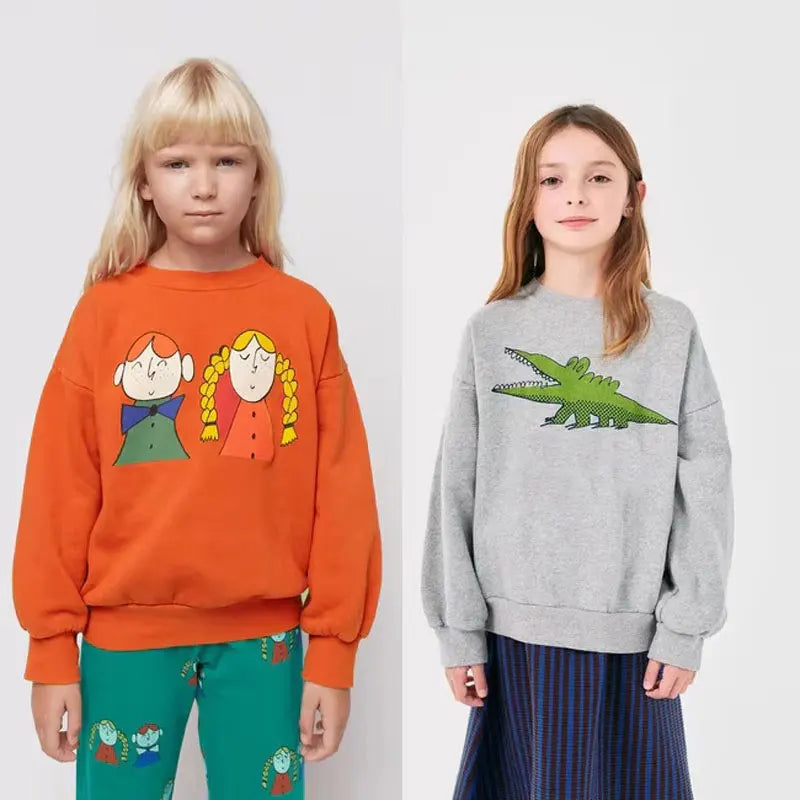 Sweatshirts Long Sleeve Tops Cartoon Baby Hoodies