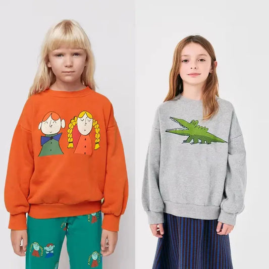 Sweatshirts Long Sleeve Tops Cartoon Baby Hoodies