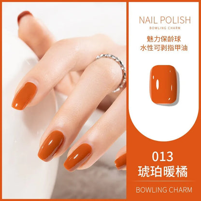 40 Colors Nail Polish Water-based Quick Drying Tearable Nail Art