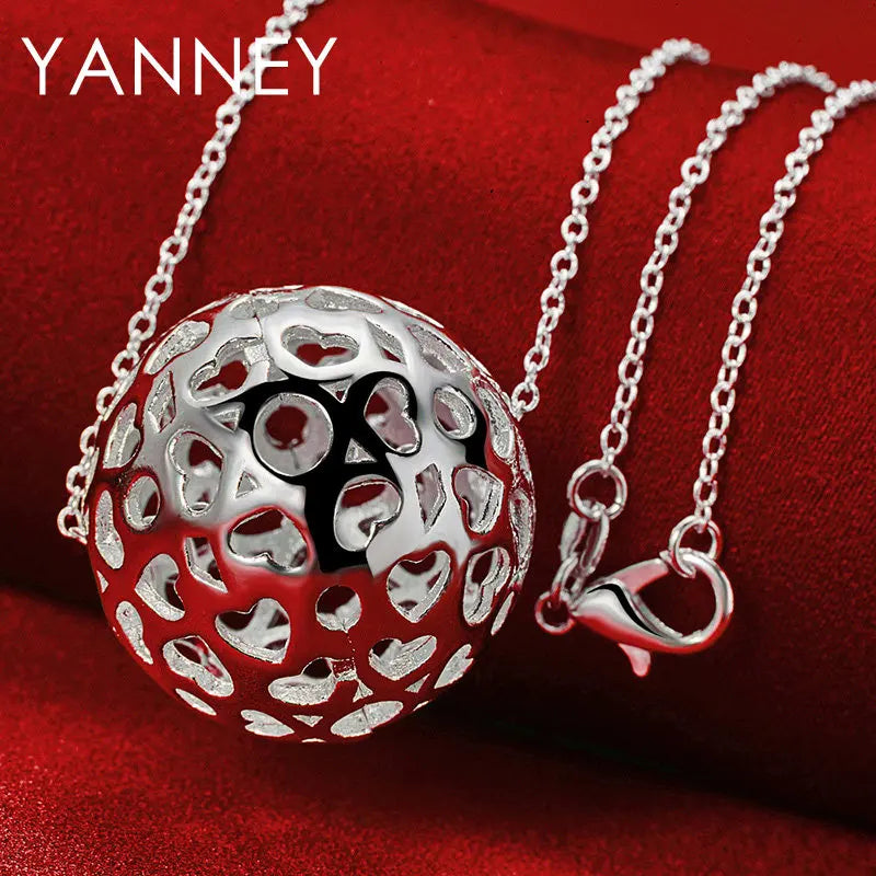 925 Sterling Silver Ball Necklace