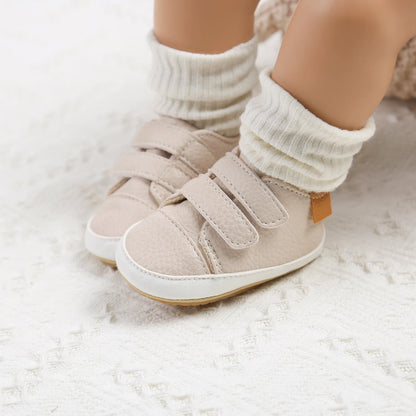 Leather Rubber Anti-slip Toddler First Walkers Shoes