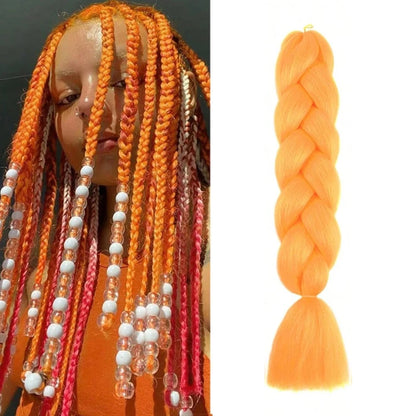 Braiding Hair Pre-stretched Purple Hair Extensions