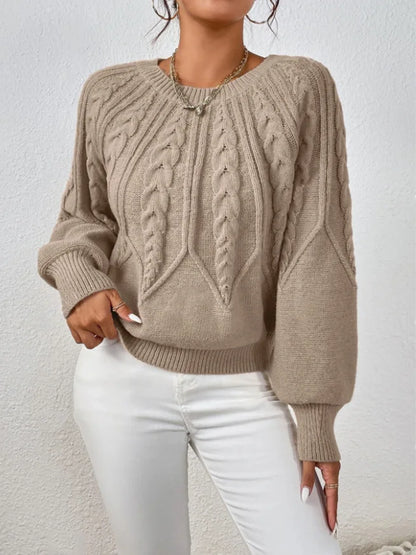 Elegant Casual Knitted Hoodie Thickened Warm Commuting Thread Sweater
