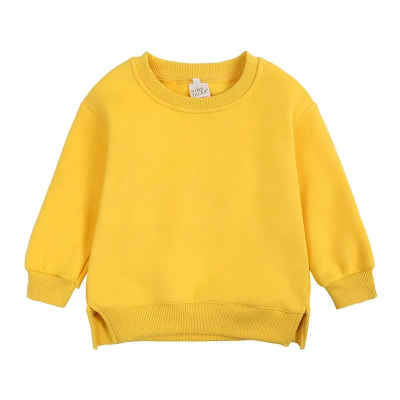 Winter Spring Pullovers Korean Baby Thicken Fleece 6M-7T Hoodies