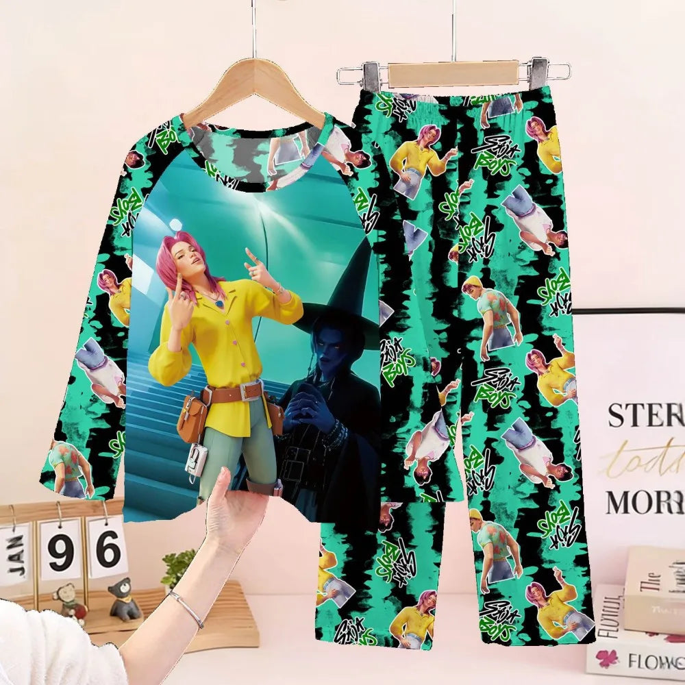 Pajamas Kpop Long Sleeve Sleepwear Pyjamas