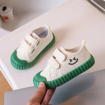 Korean Version Smiling Face Casual Canvas Shoes