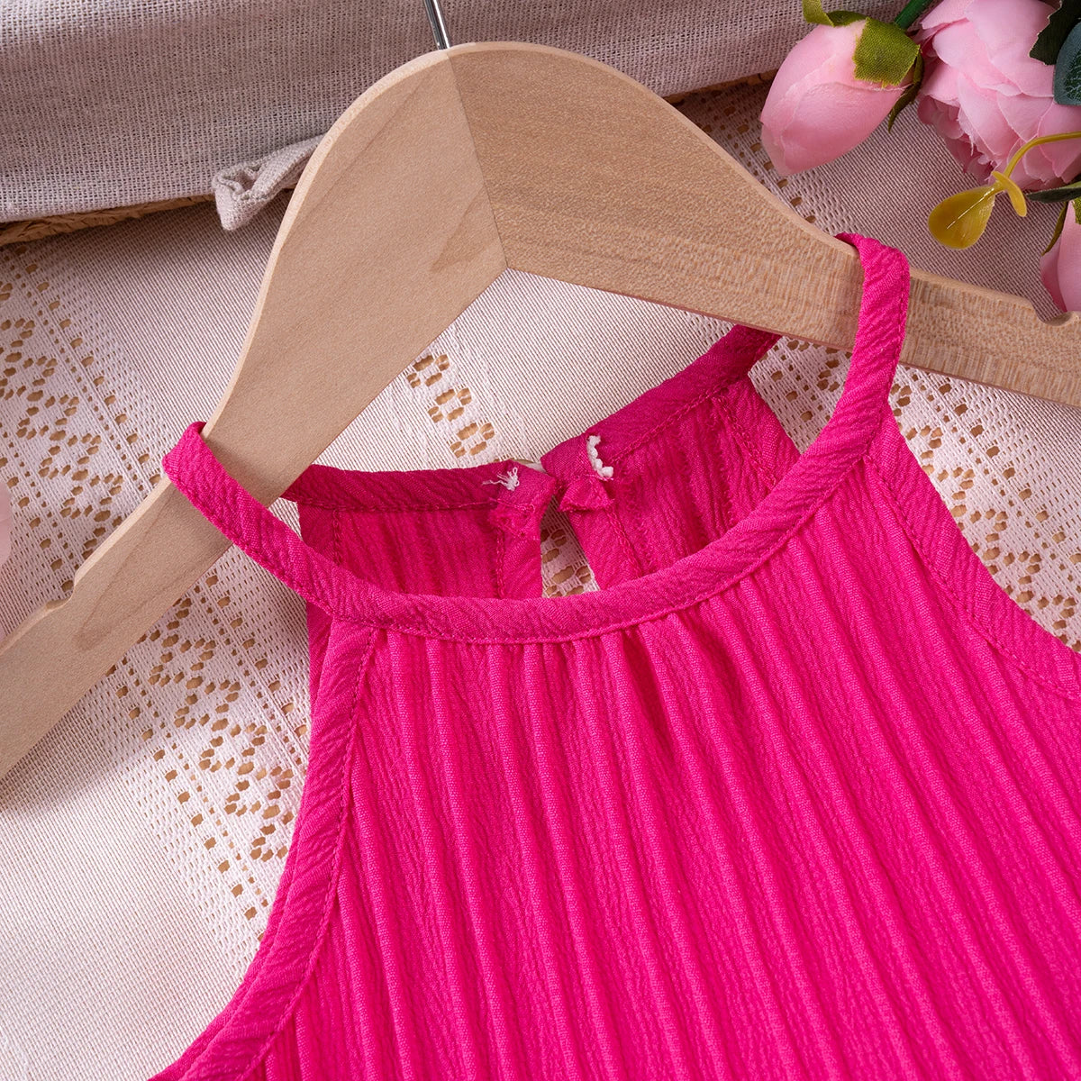 Sleeveless Ruffle Toddler Girls Set