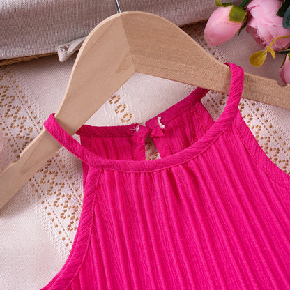 Sleeveless Ruffle Toddler Girls Set