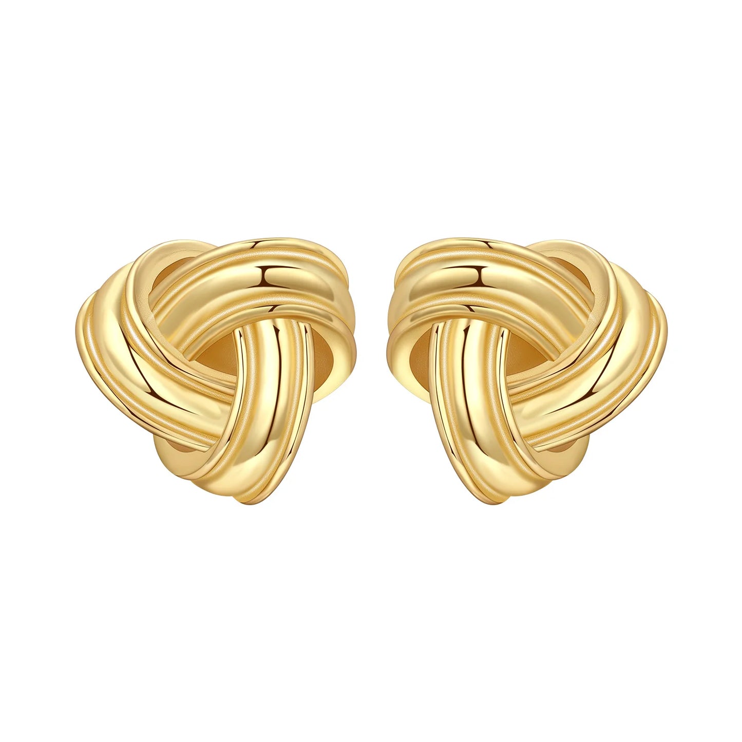 S925 Sterling Silver Zircon 18K Gold Lining Vintage Hoop Earrings