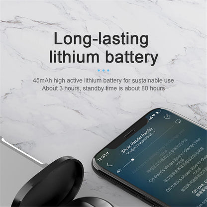 A6S Wireless Bluetooth Earphones Touch Control Sport Headset LED Display Stereo