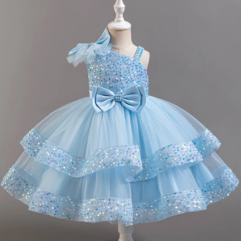 Flower Sequins Short Sleeveless Costume Cosplay