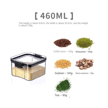 5Pcs Sets Sealed Jar Food Storage Box