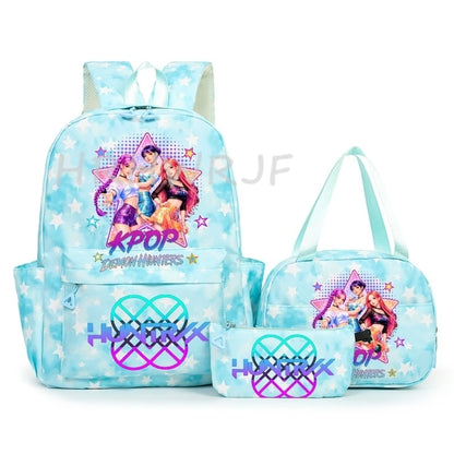 3Pcs/Set KPop Demon Hunter School Bags