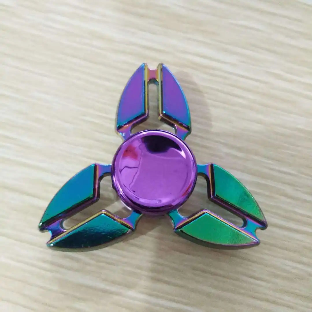 Rainbow Metal Spinner Finger Spinners Stress Anxiety Relief