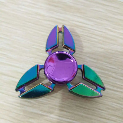Rainbow Metal Spinner Finger Spinners Stress Anxiety Relief