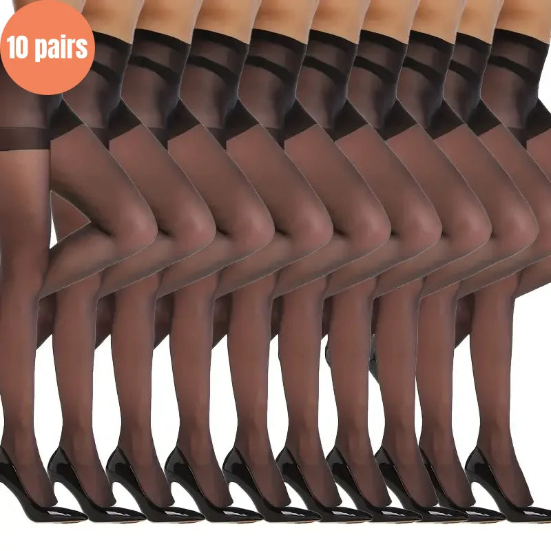 2/5 أزواج من الجوارب الحريرية الضيقة المضادة للخطاف