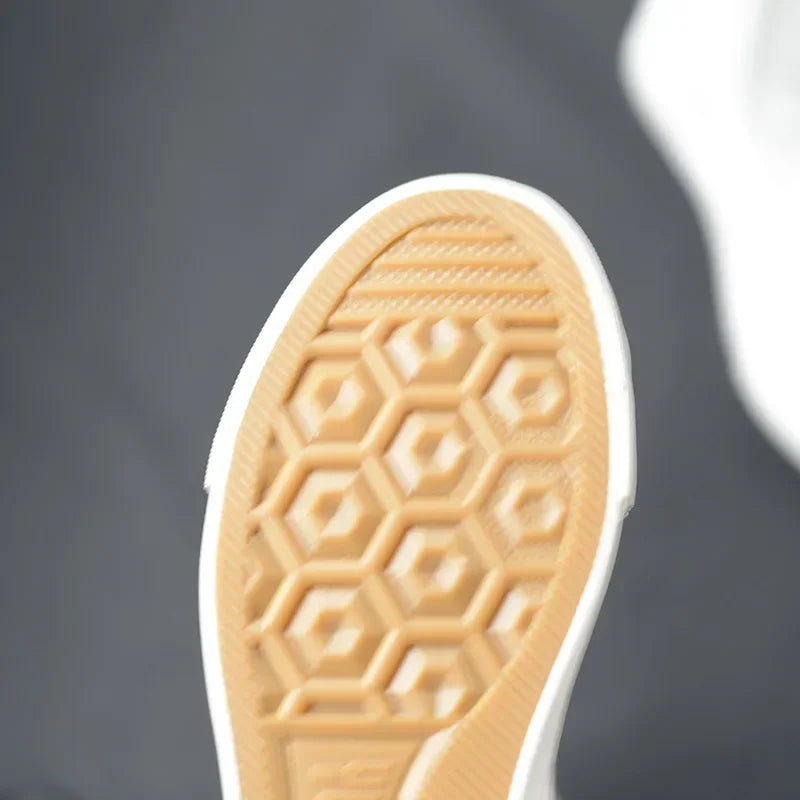 Canvas Long Lace Up Knee Boots