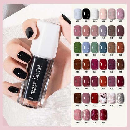 Colorful Water-Base Nail Polish 40 Colors Air Dry Peel Off Nail Art
