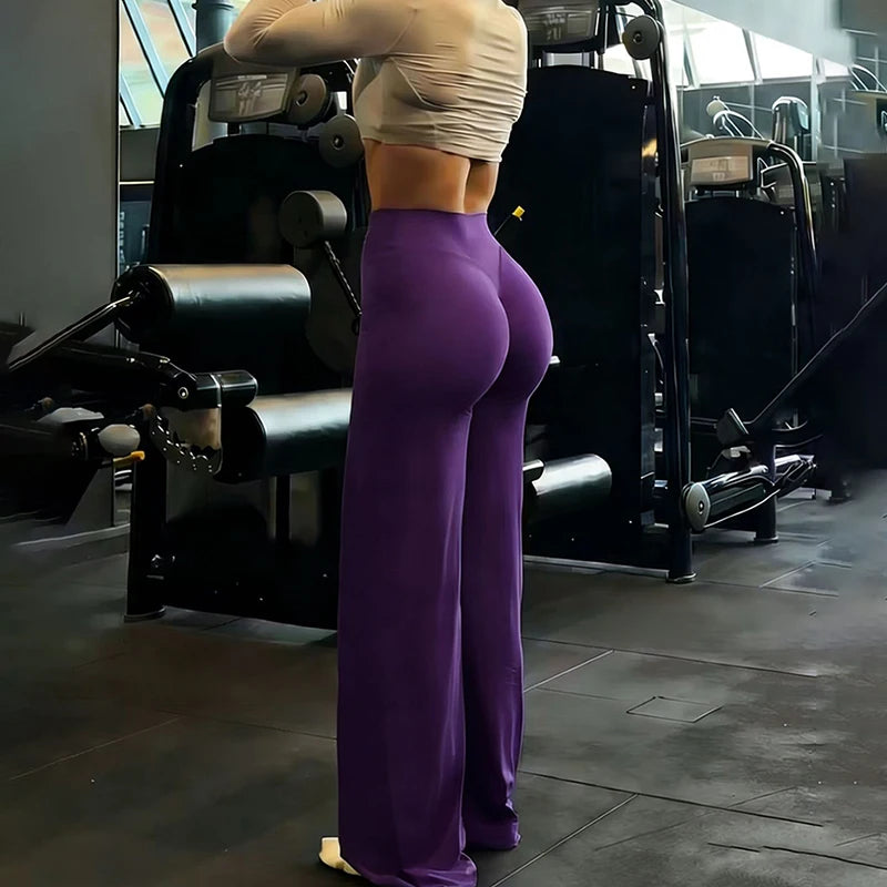 Gym Workout Wide Leg Leggings