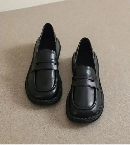 Luxury Black Leather Loafers Shoes