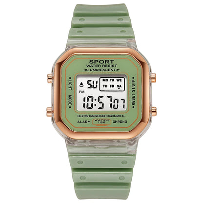 LED Digital Multi Functional Sports Minimalist Electronic Watch