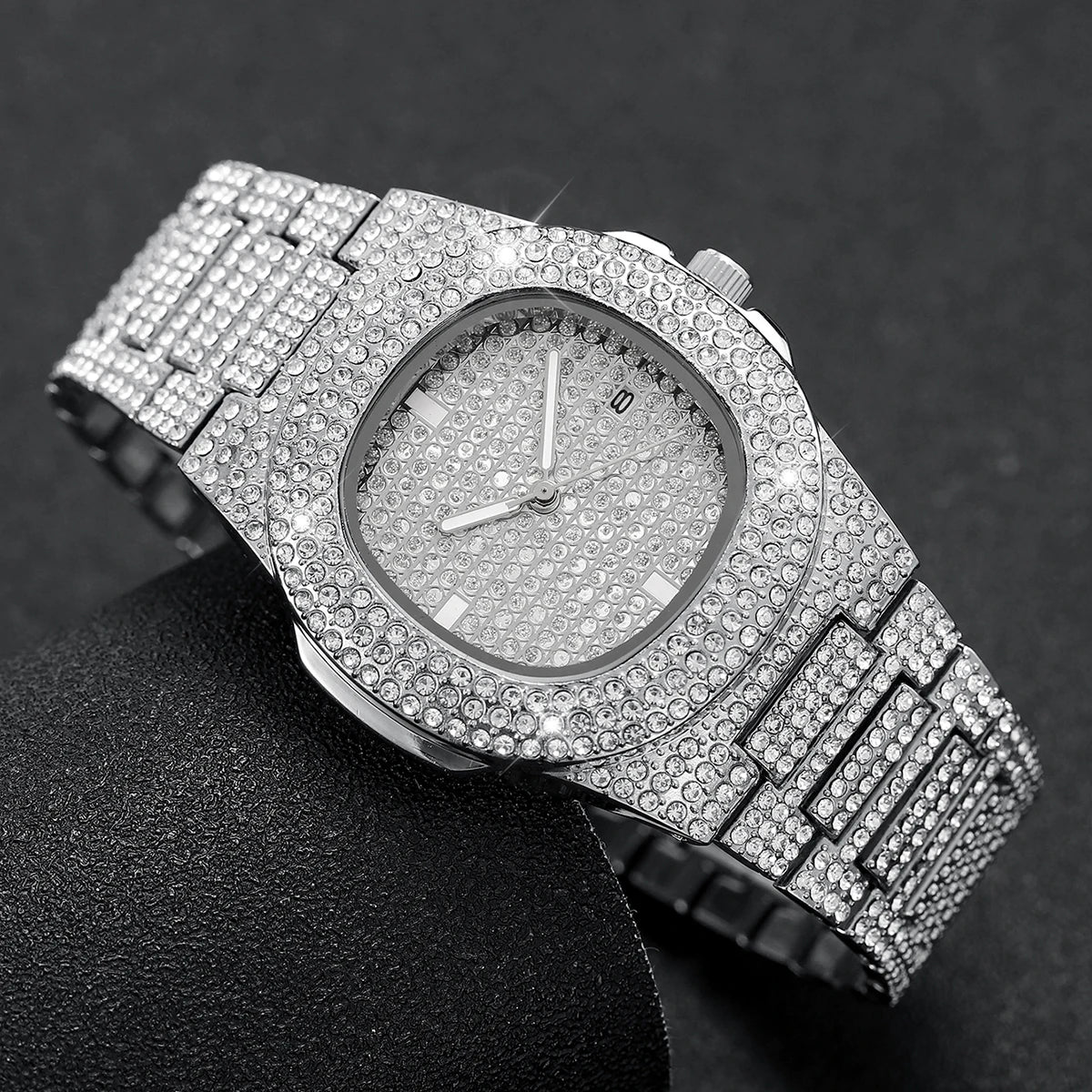 Full Diamond Stainless Steel Watches