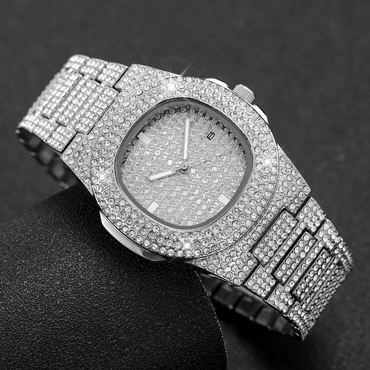 Full Diamond Stainless Steel Watches