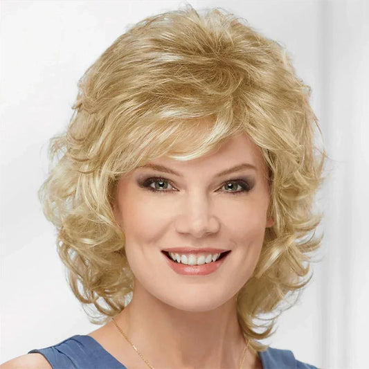 Synthetic Hair Short Curly Wigs
