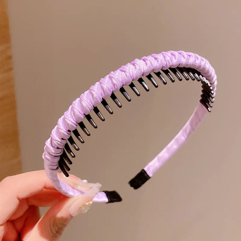 Cute Candy Colors Wrap Cloth Teeth Hairbands  Accessories
