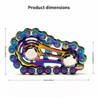 Bicycle Chain Finger Spinner Stress Relief