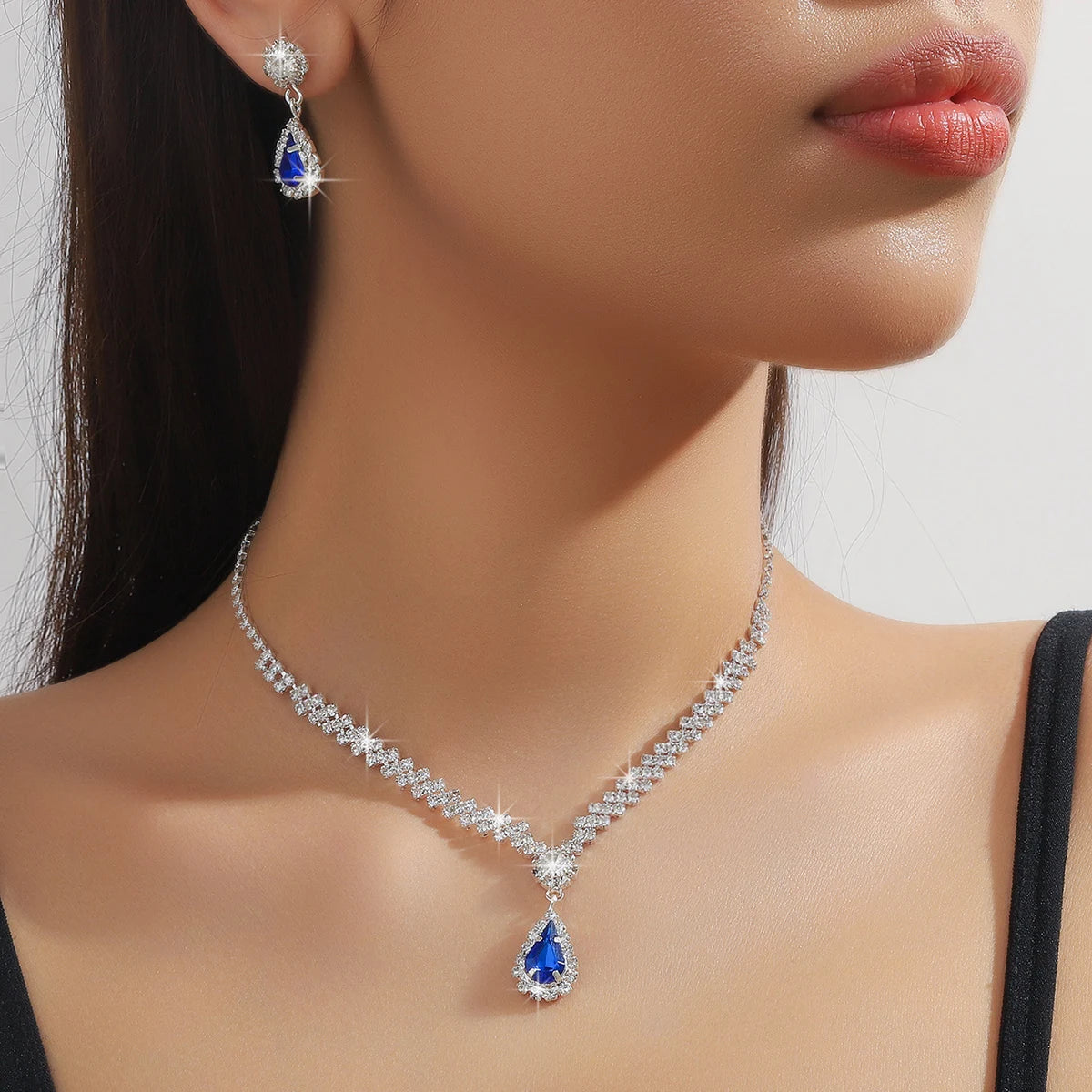 Water Drop Banquet Necklace Set