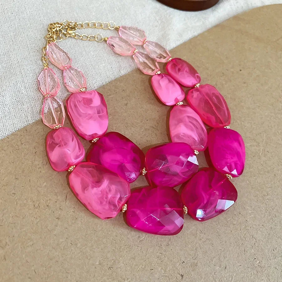 Bohemian Acrylic Choker Necklaces