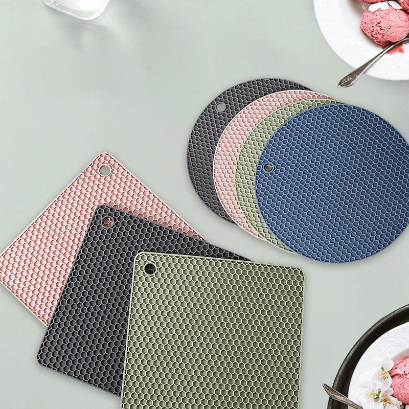 2/4 PCS Heat Resistant Silicone Mat