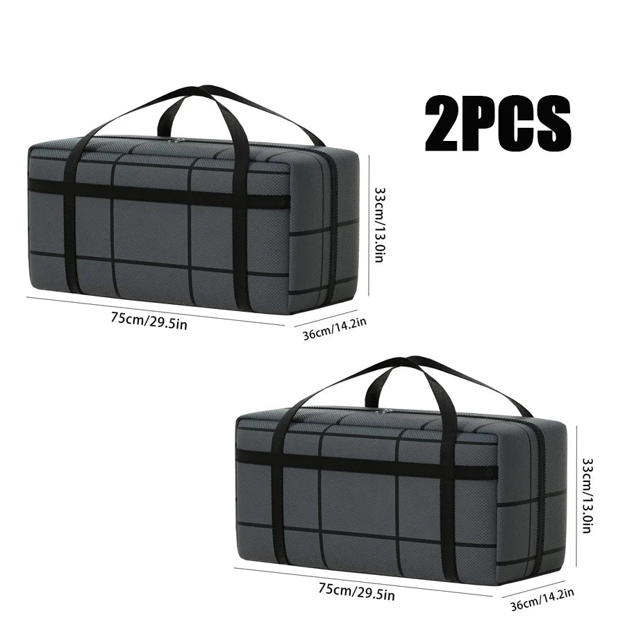 Thickened Waterproof Moving Super Large Capacity Striped Storage Bag