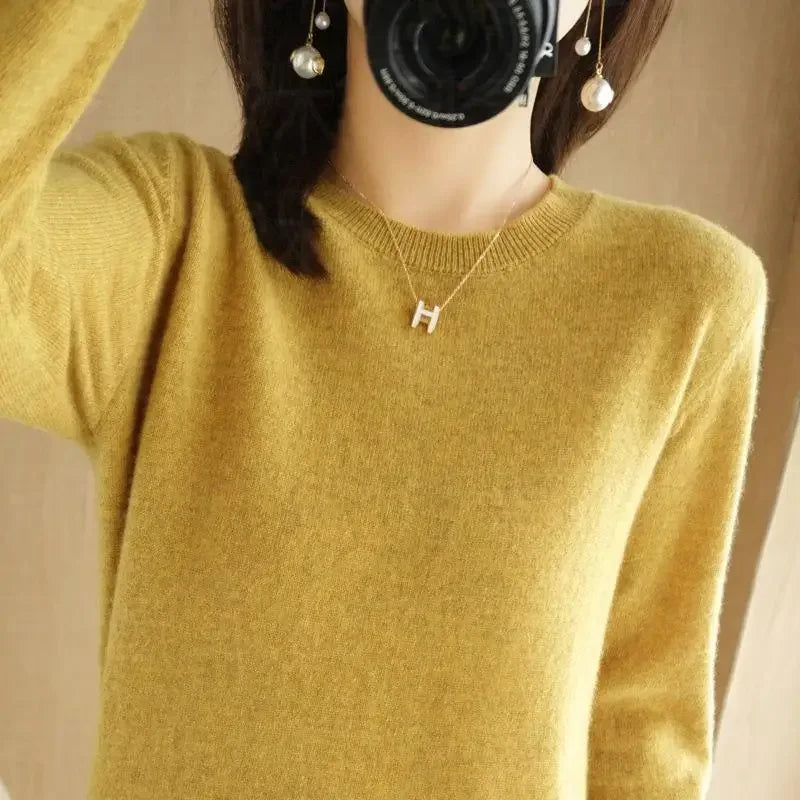 Thin Round Neck Pullover