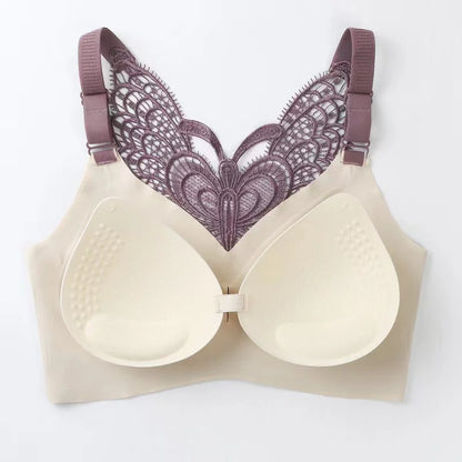 Sexy Butterfly Beautiful Back Seamless Large Size Bra