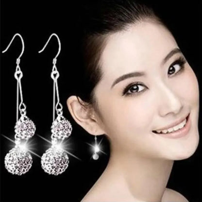 925 sterling silver zirconia stud earrings