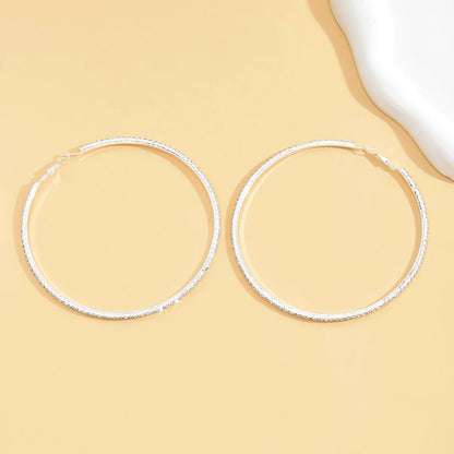 Circle earrings metal earrings