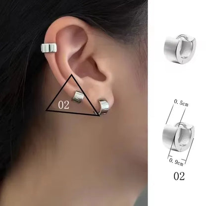 925 Sterling Silver Frosting Hoop Earrings