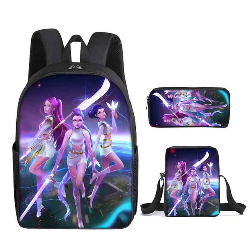 KPop Demon Hunters School Bags for Child Backpack