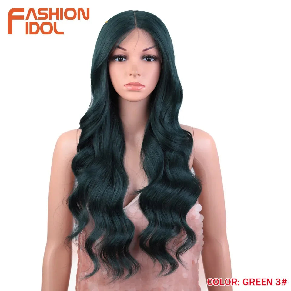Lace Front Wig Synthetic With Baby Hair Wigs