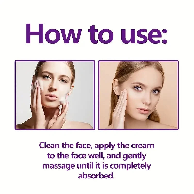 Crema facial hidratante con retinol y colágeno