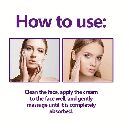 Crema facial hidratante con retinol y colágeno