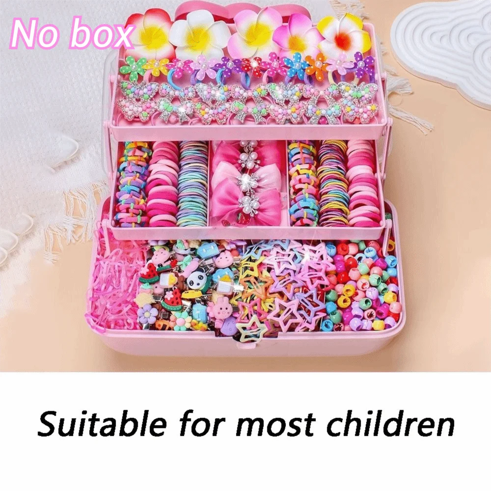 Bow High Elastic Hair Accessories Set No Hurt Hair Colorful Girls Hair Bands